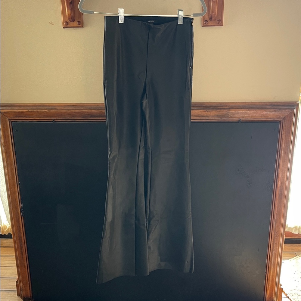 Forever 21 Sleek Black Faux Leather Pants